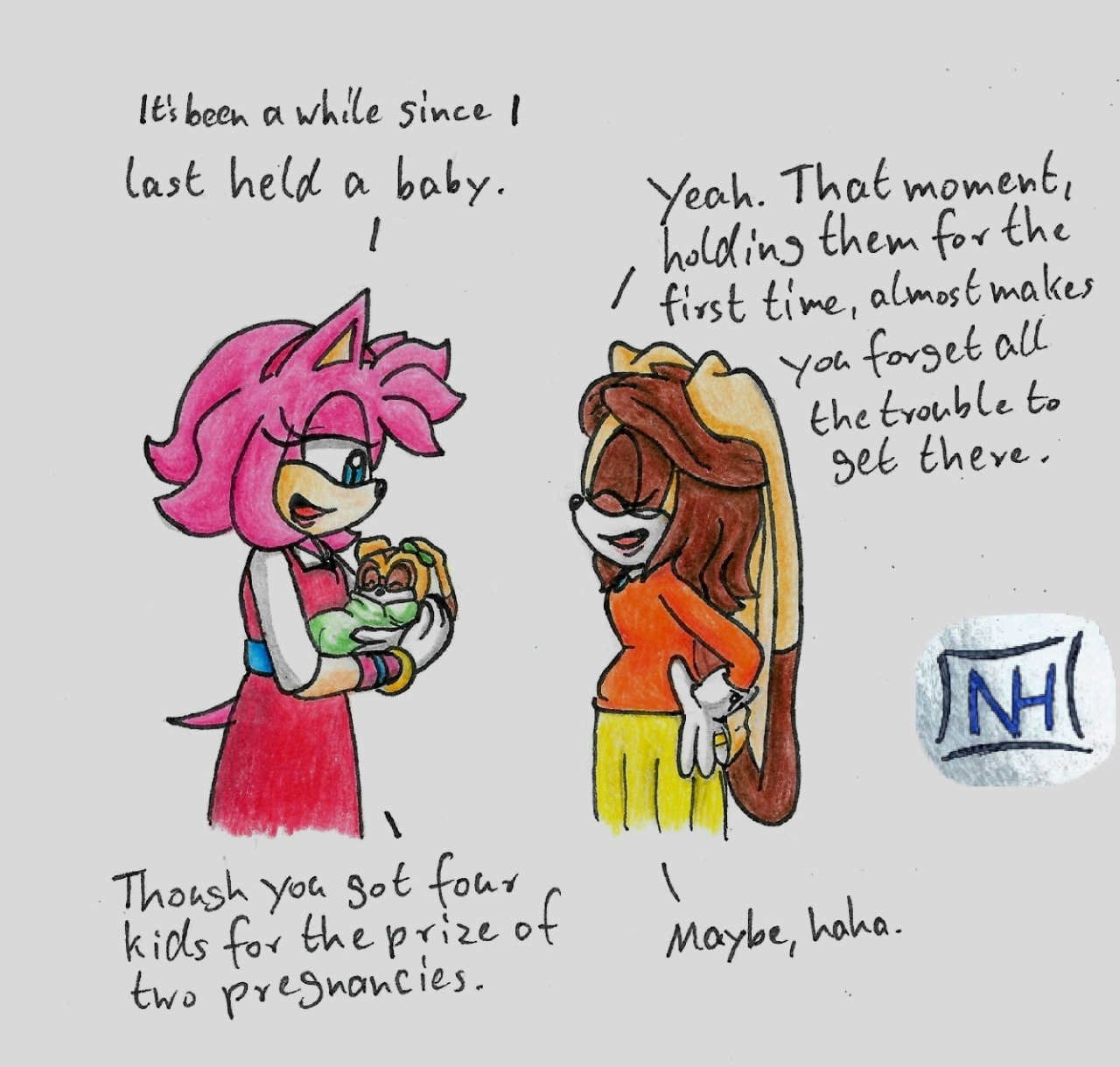 pic Family Sonamy Kids sonic and the gang