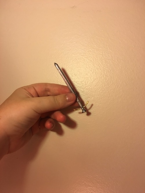 Making of a mini-sword from a nail. Its still a work in progress, but this is the first good prototy
