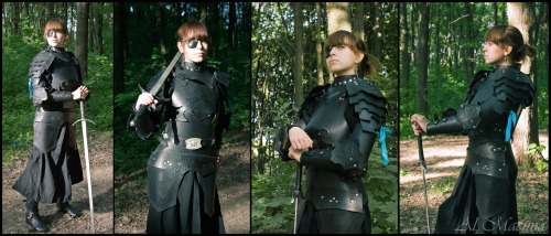 female dark leather armor by ~ShattanSeriously, people. People are making killer female armor, daily
