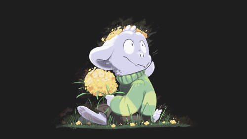 Finished a tutorial for @amalgarn‘s upcoming Neutral tale zine! I was so glad to draw Asriel again! 