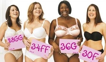 Fopperies & Frivolities on Tumblr: Know What Bra Sizes Look Like! Bra sizing  is one of the most difficult things to get right for women, and it doesn't  help