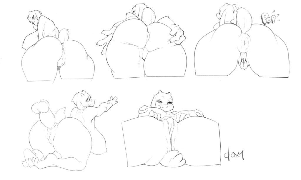 darkdoxy:  a buncha Toriel’s and her giant MILF booty Follow my Twitter, I post