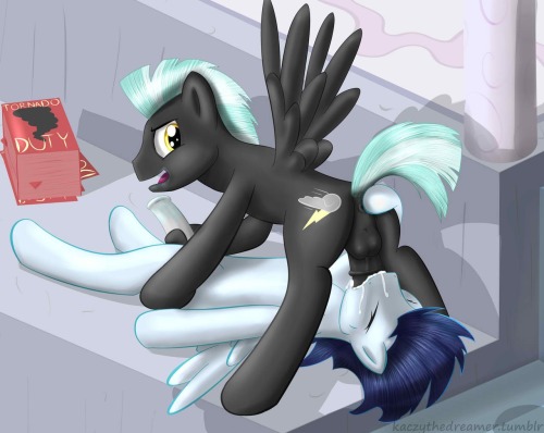 mlpclipclop:  Thunderlane likes to goof off adult photos
