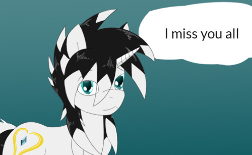 taboopony:  I hope all my fans are doing well I know Im not really gone, but people have been very quiet as of late. most likly due to the story plot. its not a bad thing, but I do I miss all the random fun quesion. and hope to see them return one day.
