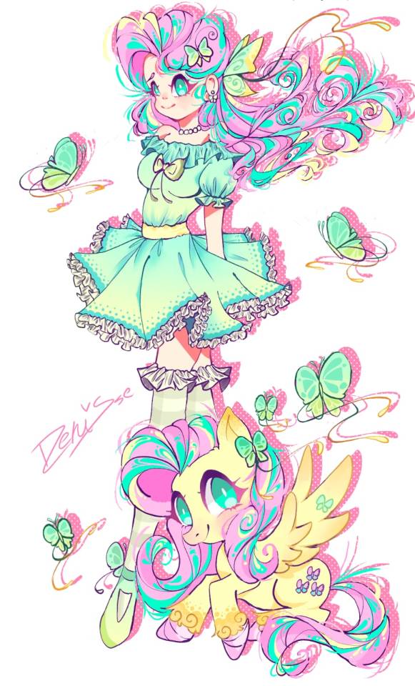 Fluttershy If She Were Human 💫🌟🍡💗(⁠｡⁠•̀⁠ᴗ⁠-⁠)⁠✧