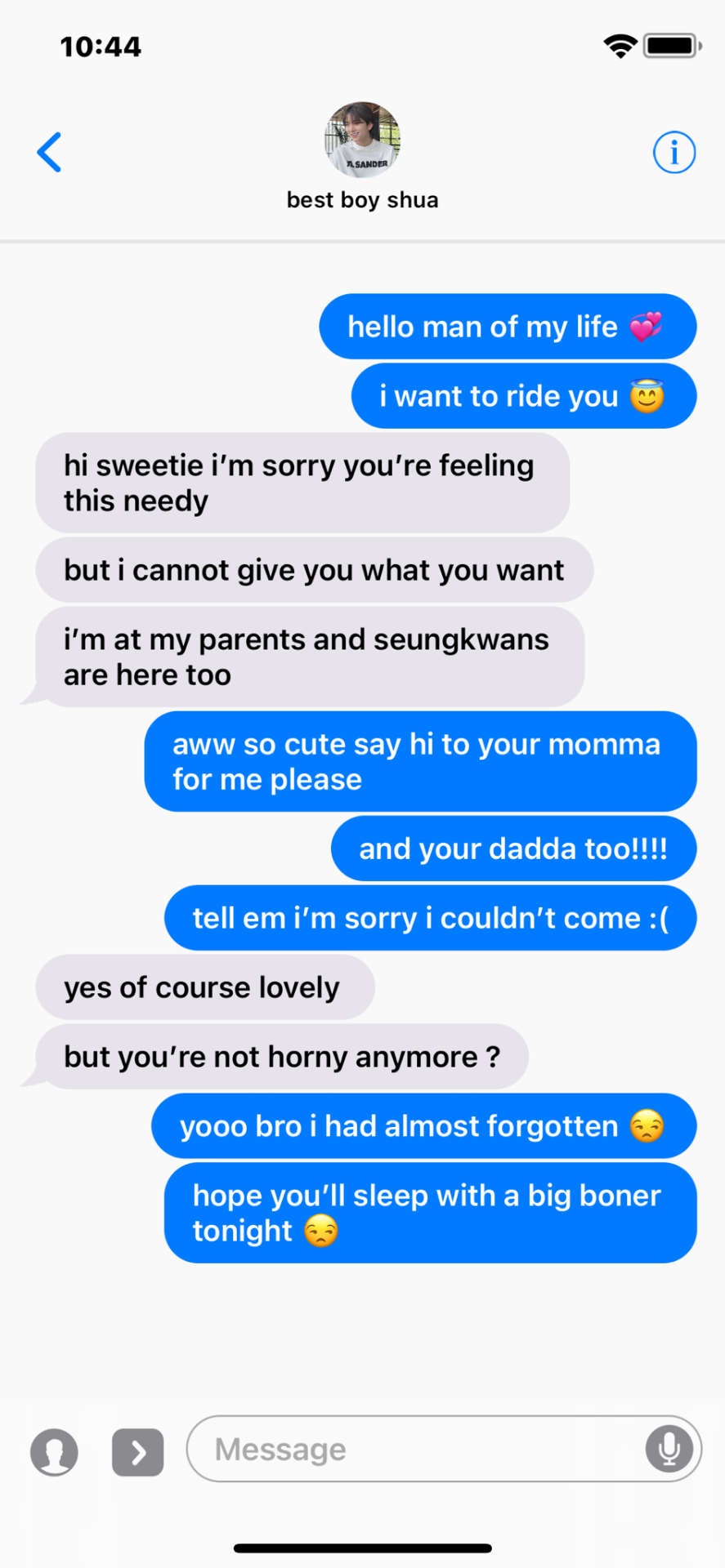 Smut Texts With Hyung Line