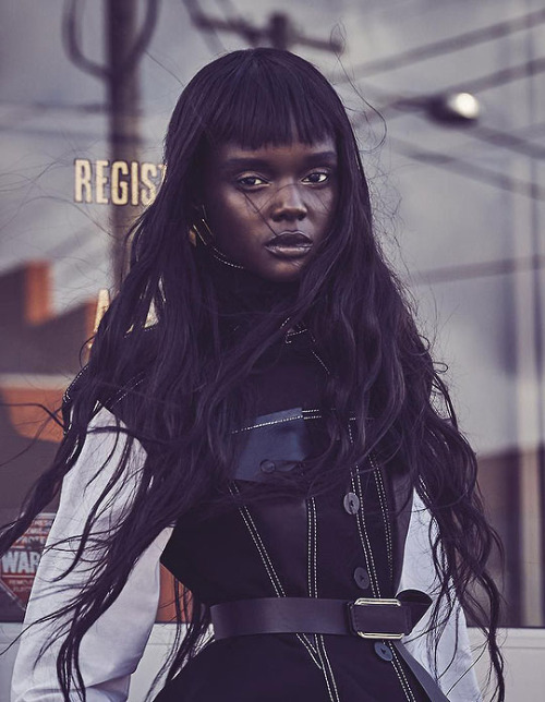 stylish-editorials:  Duckie Thot photographed by Nicole Bentley for Vogue Australia (August 2017)