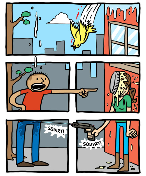 lookysquarescomics:nature wins again. jokes on you, everything else.