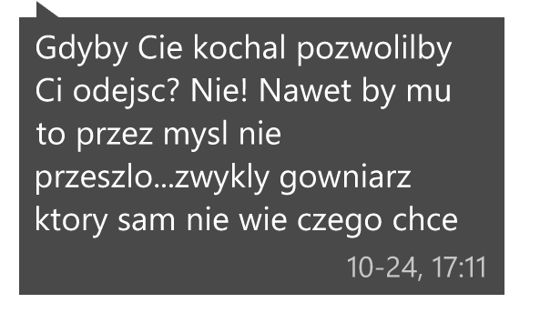 will-be-okay-right:  Kowalewska pajacuWera słuchaj mnie“zauroczenie” taa
