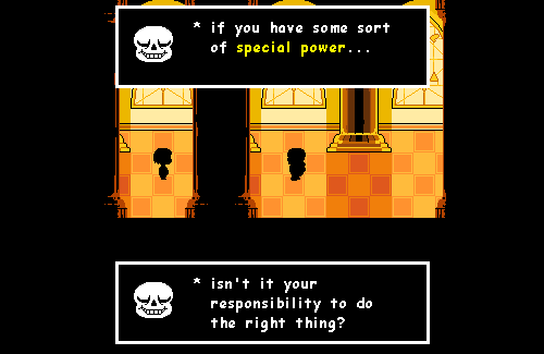 nothing useful. — Sans keeps his promise (kinda)