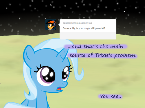 Ohnoes, poor Trixie! ;w;