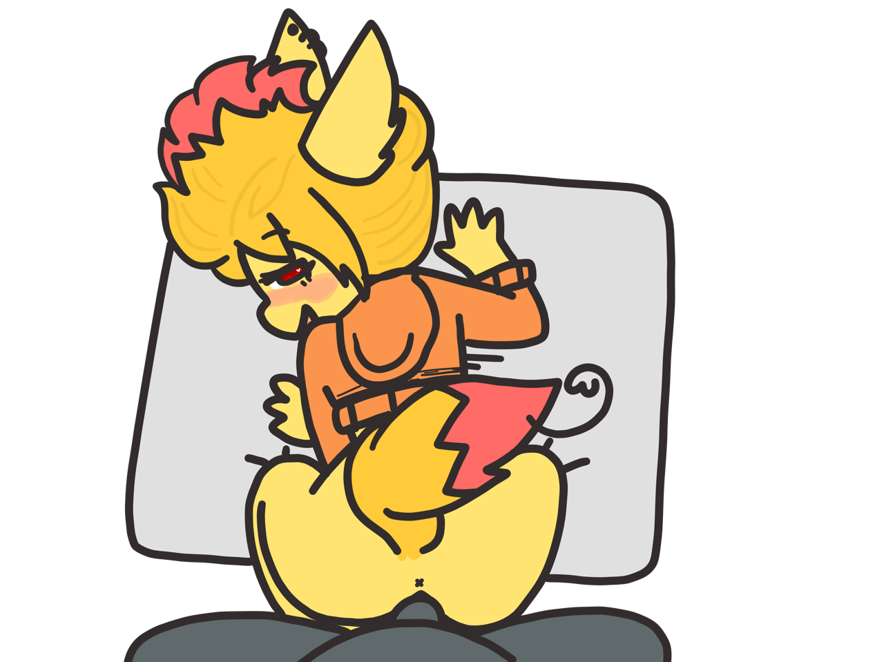 flameznsfw:“How’s it feel to be inside a dog, perv?” x: