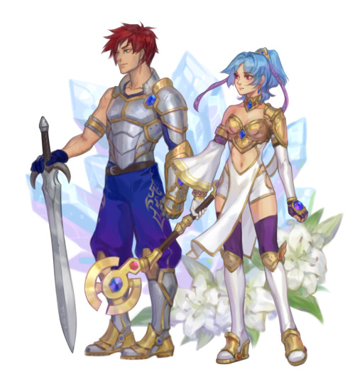  Tal and Ailish from the game Sudeki.Full size on my Patreon <3 https://patreon.com/kuttysarkart
