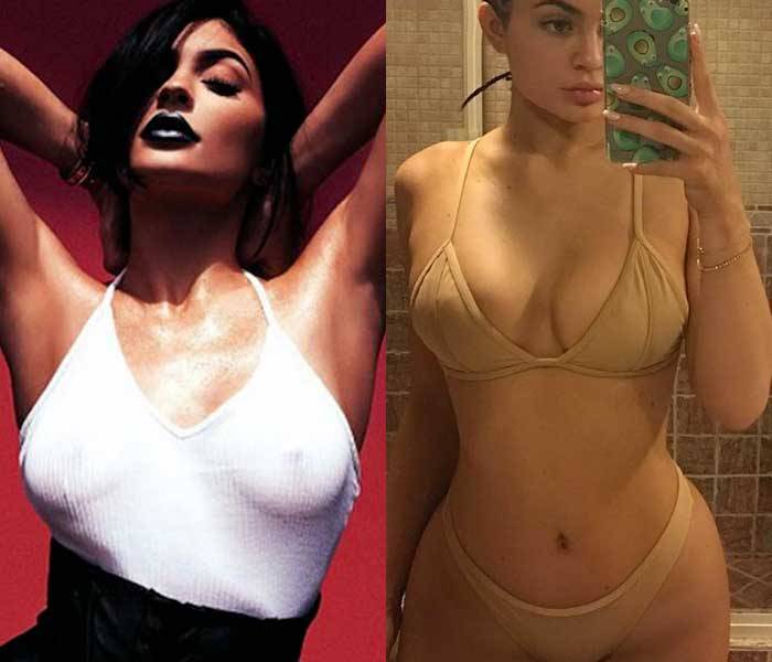 starprivate:  Kylie Jenner performs boobage stunts all day long  Because her boobs