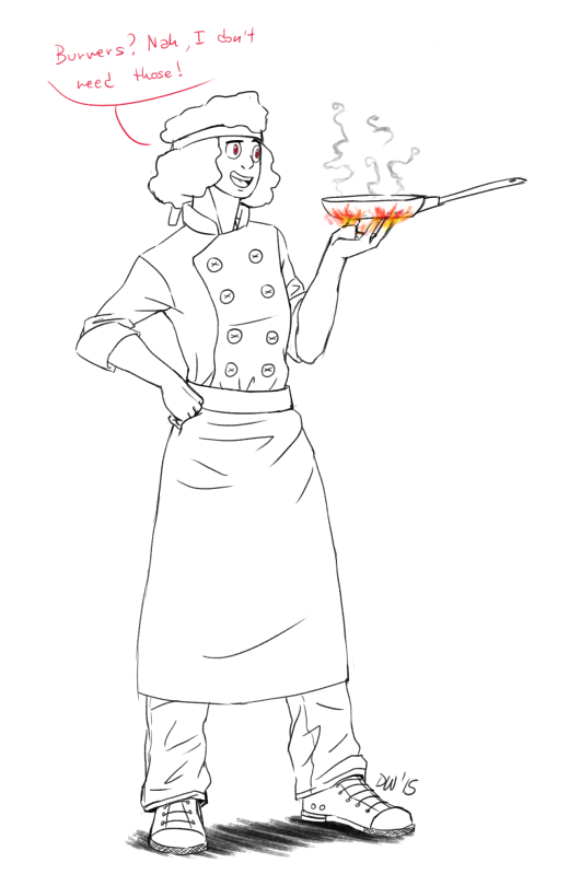 leonarajourney:  rhinocio:  robooboe:  ok but consider ruby as a cook  please do not throw the flame baby out with the (bath) water  IIIII think I misunderstood the joke >.> 