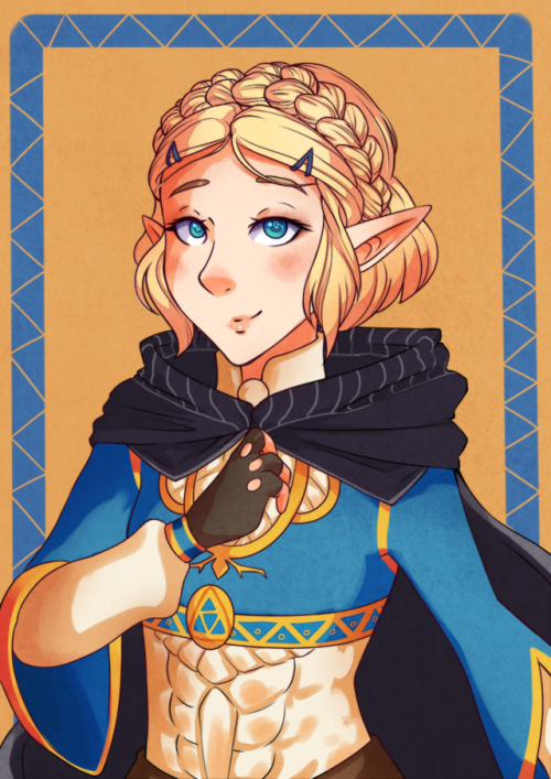 A breath of the wild Zelda I drew for @ikelikestoast s birthday!