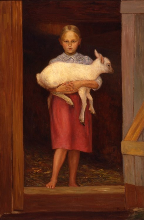 amatesura:  Hugo Simberg, Sheep Girl, (1913)  / Jodie Foster in The Silence of the Lambs (1991)