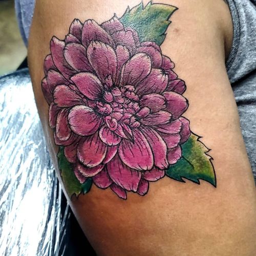 <p>Cover up #dahlia done tonight at Revv