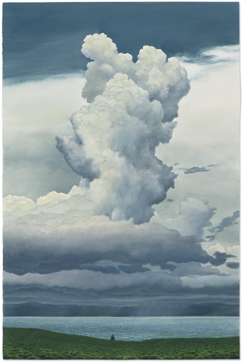 thunderstruck9: Tomás Sánchez (Cuban, b. 1948), Nubes sobre el mar [Clouds over the Se