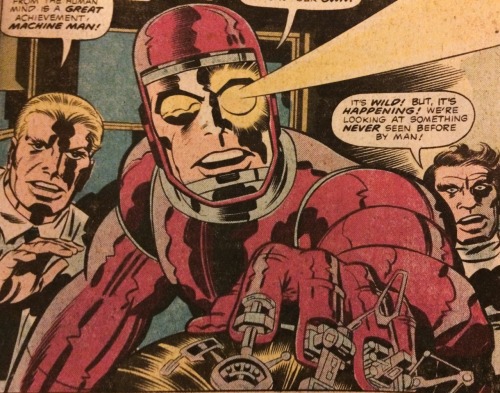 70sscifiart:  Jack Kirby gives Machine Man