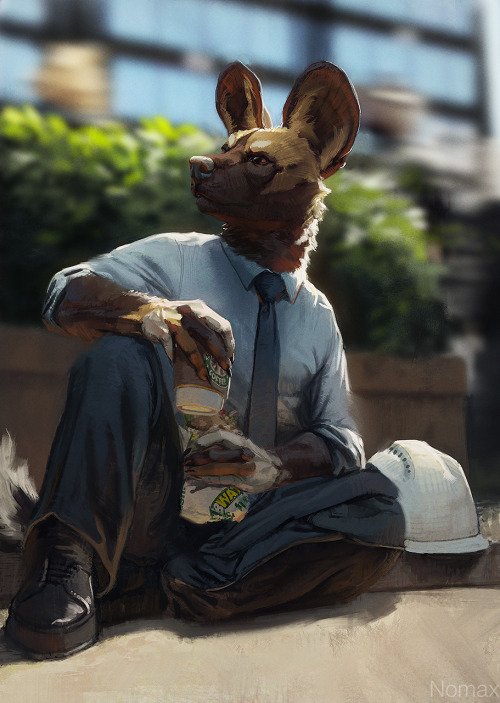 isaac-blank:   Lunchbreak - by Nomax   