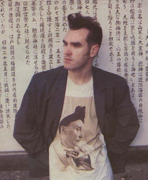 death-of-a-discodancer:  Morrissey in Japan, 1991. Photographed by Kevin Cummins.