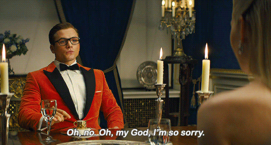 fyeahegerton:  Eggsy, is that you, mate? What the fuck is going on here?! What, are