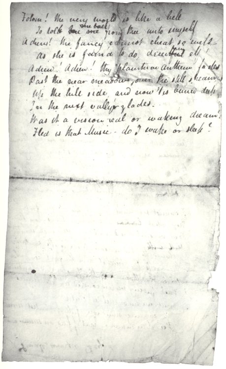 Original manuscript of ‘Ode to the Nightingale’ by John Keats