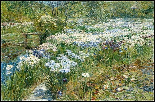 The Water GardenChilde Hassam1909Oil on canvas