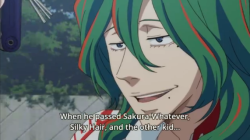 ryugazaking:  i am on the exact same level of name-knowing in this anime as christmas tree hair 