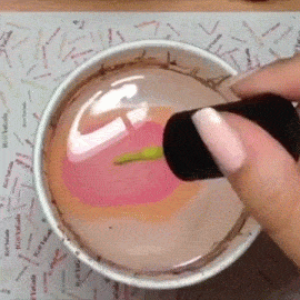 nailpornography:  this is a really great method for water marble nails 