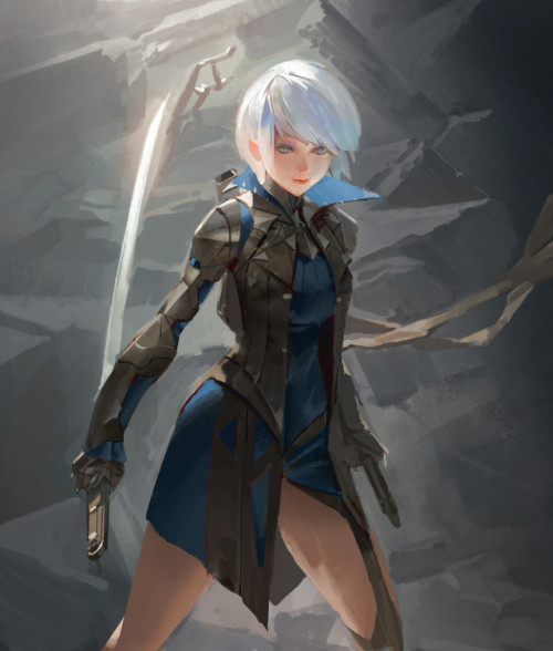 Dual blade  YOUNG IL CHOI www.artstation.com/artwork/qnqQn