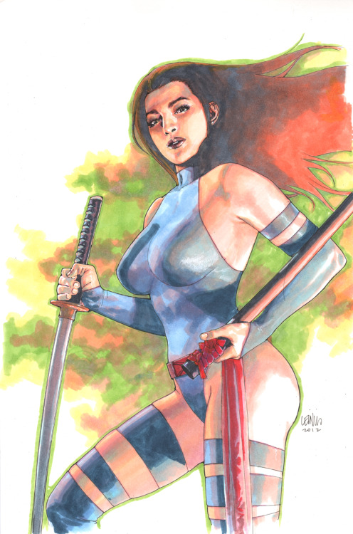 Psylocke by Leinil Francis Yu.