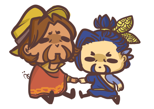 toodeepinthefandom:  smol mccree and smol hanzo are the best (made these to cheer you guys up from that last comics i made) 