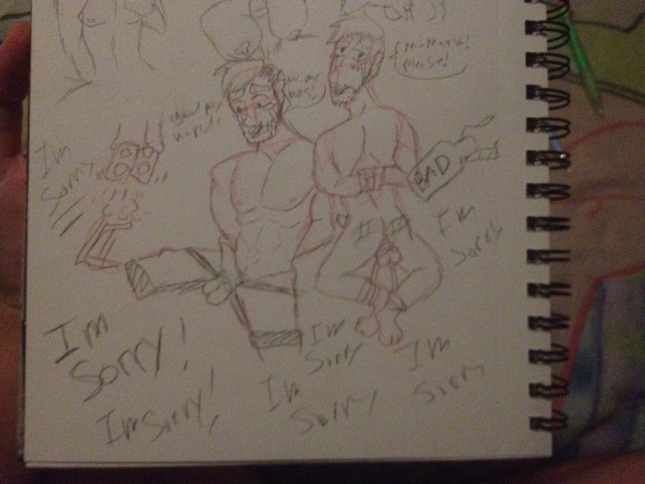 ask-pyscho-weasl-boy:  Iâ€™m official hating myself! I wonâ€™t be drawing
