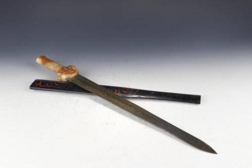 Chinese sword with jade hilt, Ming Dynasty, 17th centuryfrom Cardale Auctioneers