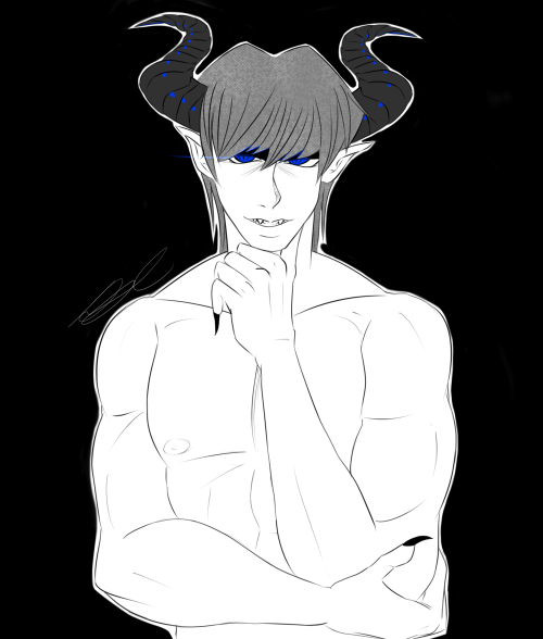 Late spoopy thing. Demon!Seto because honestly there is no limits to how hot this man can get dayum.