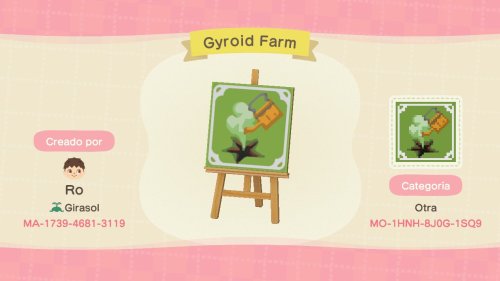 crossingdesigns:gyroid farm sign ✿ by Ro_crossing on twt