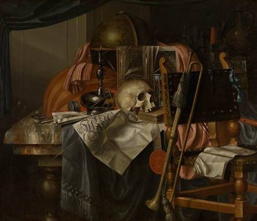 Franciscus Gysbrechts (1649-1676) - Vanitas, huile sur toile, 115 x 134 cm, Musée royal des Beaux-Ar