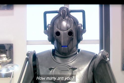 gehayi:unknowncreature-006:tenisperfection:  possibly one of the most hilarious exchanges on doctor who    Honestly all the conversations between the Daleks and Cybermen in this episode were fucking gold  