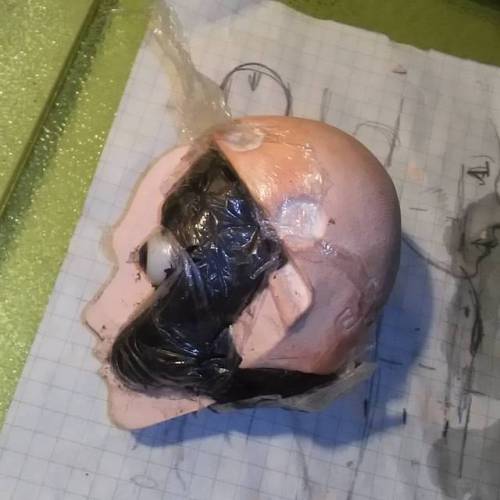 swampruler:Starting a new head. #bjdmaker #bjd #dollsculpting #dollmaker #sculpting #wip #doll #doll