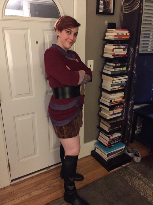 Pulling out the F!Hawke CosPlay for Comic-Con as well. I was just excited it still fits… should lose