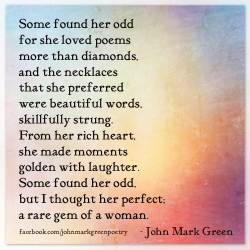 Johnmarkgreenpoetry:  Sui Generis- John Mark Green