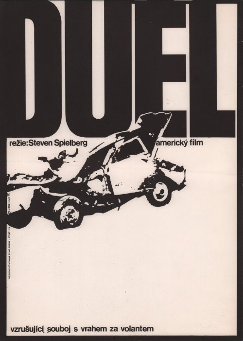 movieposteroftheday:1975 Czech poster for DUEL (Steven Spielberg, USA, 1971)Designer: Nadezda B