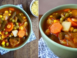 vegan-yums:  Easy vegetable soup / Recipe