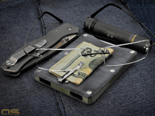 everydaycarryuk:  Boker Plus Titan Drop Solarforce Z2 My DIY Micarta front pocket wallet / minimalist wallet odellstudios.com