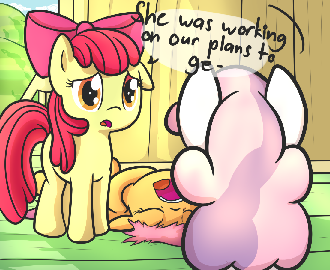go-ask-sweetie-belle:  SB: Huh? Oh, the camera?…….sorta.. AB: ………okay?