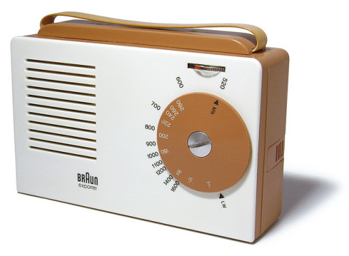 Braun Exporter Radio,1956This transistor radio is considered to be one of the first contributions of
