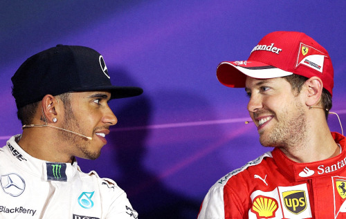 vettelewis: Lewis Hamilton &amp; Sebastian Vettel x Press Conferences