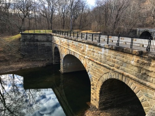 Catoctin Adueduct, C &amp; O Canal, Frederick County, Maryland.This aqueduct carrying the C &amp; O 